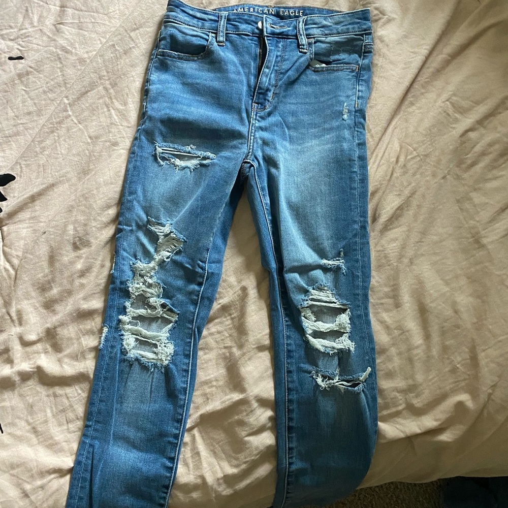 American Eagle super high rise jeggings